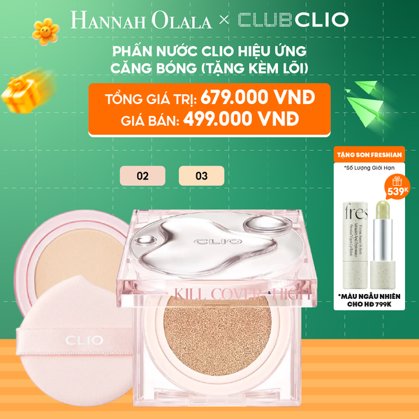  C49_DEAL 3: PHẤN NƯỚC CLIO HIỆU ỨNG CĂNG BÓNG (TẶNG KÈM LÕI) 