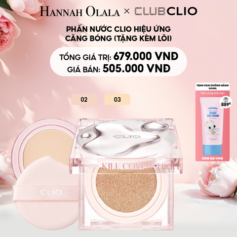  E694: DEAL 3: PHẤN NƯỚC CLIO HIỆU ỨNG CĂNG BÓNG (TẶNG KÈM LÕI) 