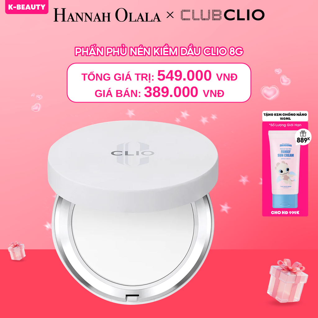  DEAL 6: PHẤN PHỦ NÉN KIỀM DẦU CLIO 8G 