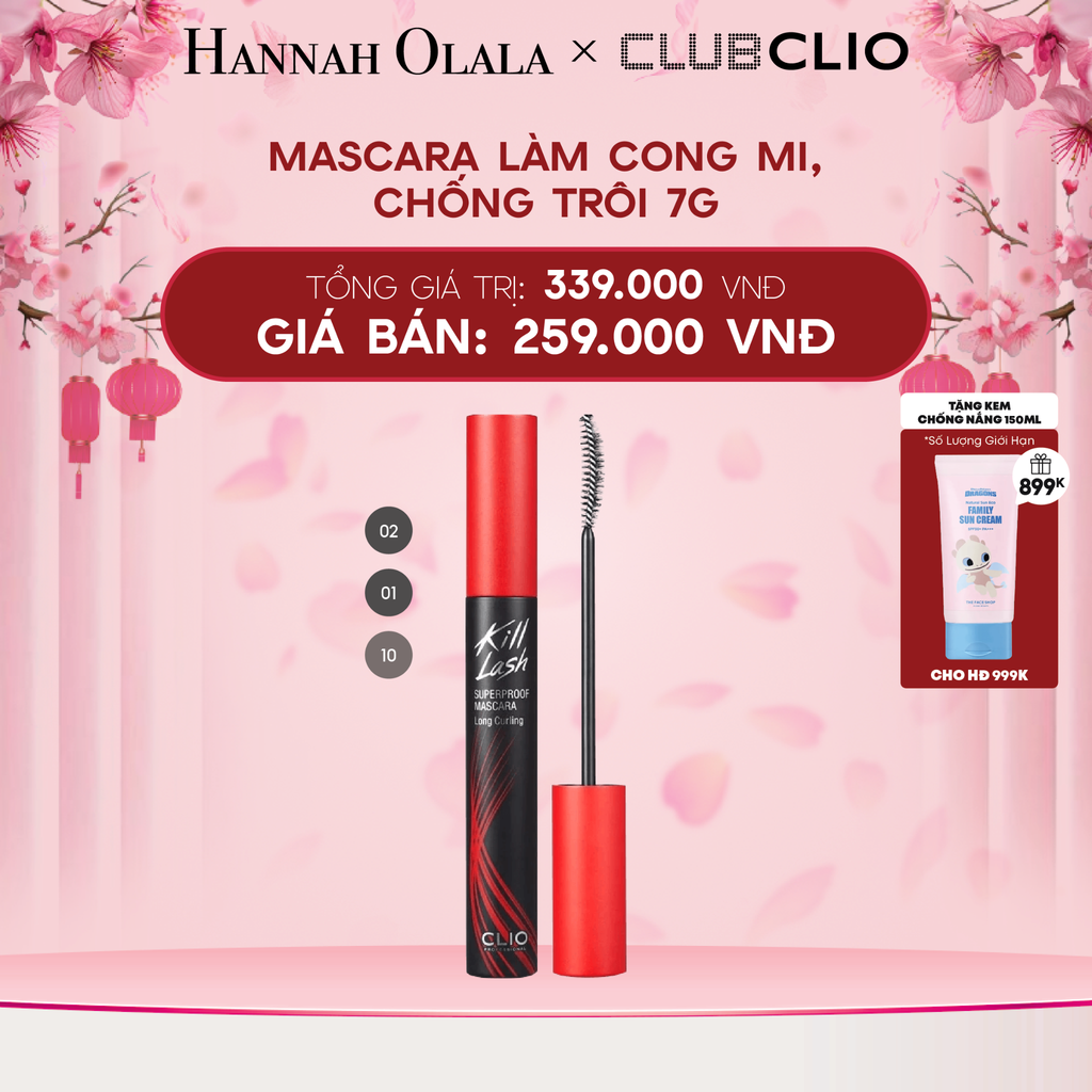  DEAL 5: MASCARA LÀM CONG MI, CHỐNG TRÔI 7G 