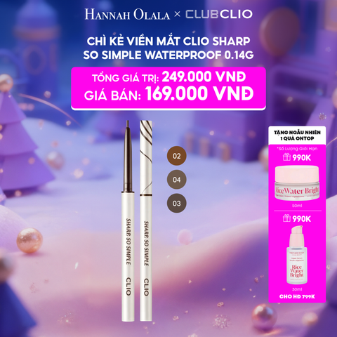  E57_DEAL 9: CHÌ KẺ VIỀN MẮT CLIO SHARP SO SIMPLE WATERPROOF PENCIL LINER 014G 