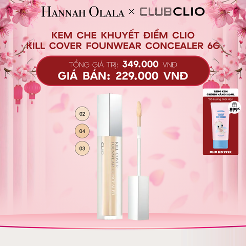  DEAL 8: KEM CHE KHUYẾT ĐIỂM CLIO KILL COVER FOUNWEAR CONCEALER 6G 