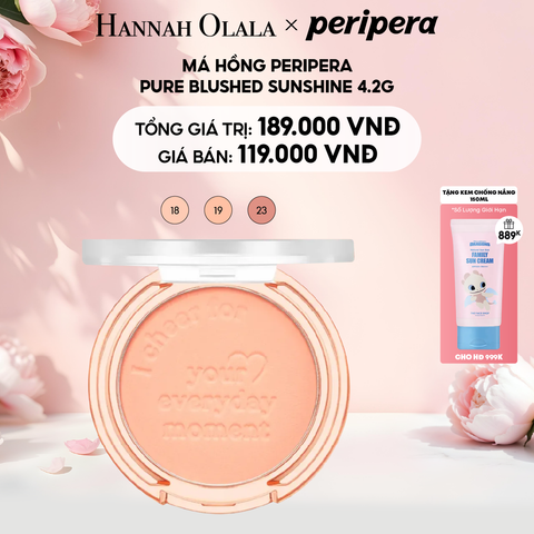  E721: DEAL 4: MÁ HỒNG PERIPERA PURE BLUSHED SUNSHINE 4.2G 