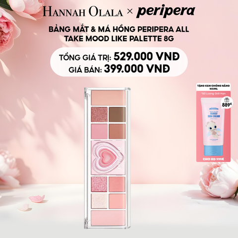  E724: DEAL 5: BẢNG MẮT & MÁ HỒNG PERIPERA ALL TAKE MOOD LIKE PALETTE 8G 