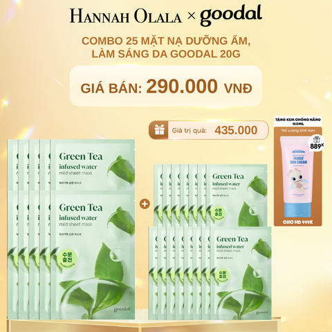  DEAL 1: COMBO  MẶT NẠ DƯỠNG ẨM, LÀM SÁNG DA GOODAL 20G 