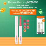  C118_DEAL 5: SON THỎI BÓNG PERIPERA HEART JAM GLOW LIP 1.4G 