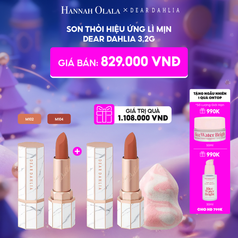 E75_DEAL 3: SON THỎI HIỆU ỨNG LÌ MỊN DEAR DAHLIA 3,2G 