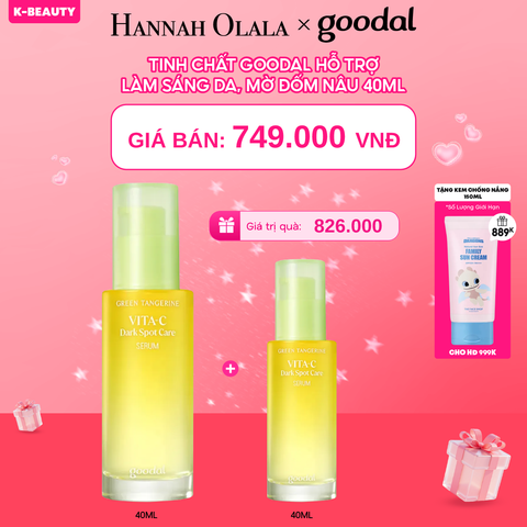  DEAL 2: TINH CHẤT GOODAL HỖ TRỢ LÀM SÁNG DA, MỜ ĐỐM NÂU 40ML 