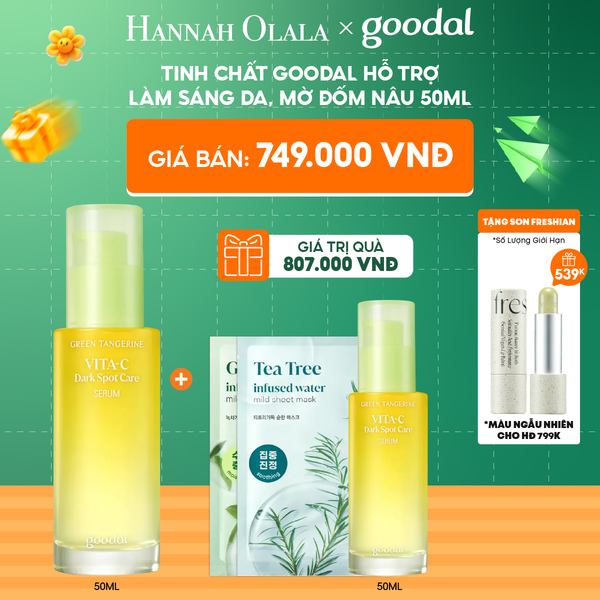  C100_DEAL 2: TINH CHẤT GOODAL HỖ TRỢ LÀM SÁNG DA, MỜ ĐỐM NÂU 50ML 