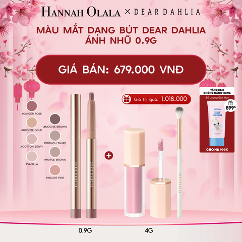  DEAL 3: MÀU MẮT DẠNG BÚT DEAR DAHLIA ÁNH NHŨ 0.9G 