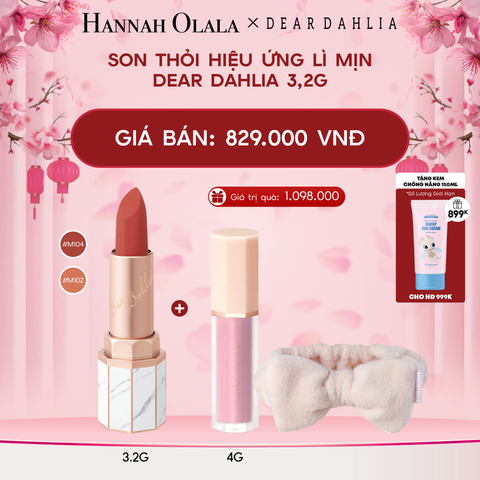  DEAL 4: SON THỎI HIỆU ỨNG LÌ MỊN DEAR DAHLIA 3,2G 
