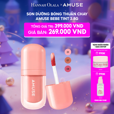  E1_DEAL 1: SON DƯỠNG BÓNG THUẦN CHAY AMUSE BEBE TINT 3.8G 