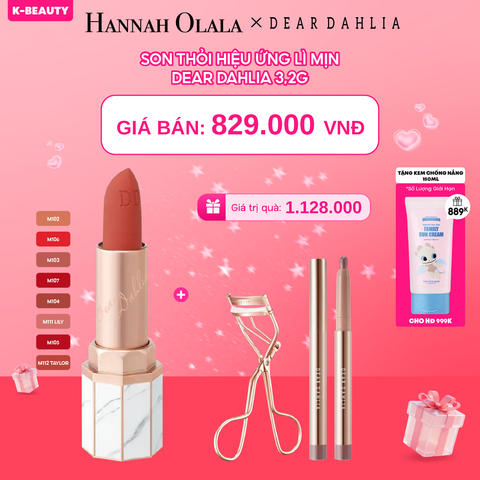  DEAL 4: SON THỎI HIỆU ỨNG LÌ MỊN DEAR DAHLIA 3,2G 