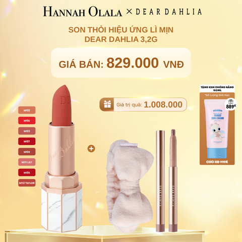  DEAL 4: SON THỎI HIỆU ỨNG LÌ MỊN DEAR DAHLIA 3,2G 