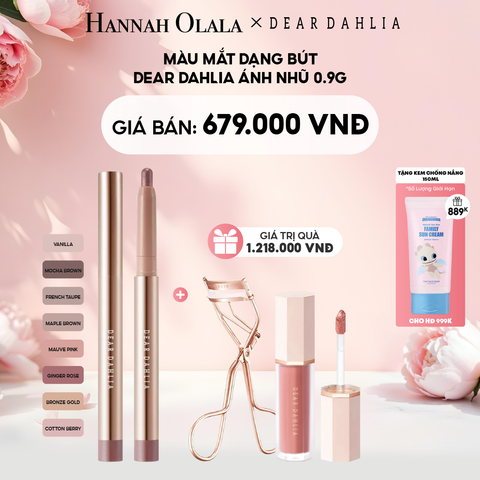  E510: DEAL 3: MÀU MẮT DẠNG BÚT DEAR DAHLIA ÁNH NHŨ 0.9G 