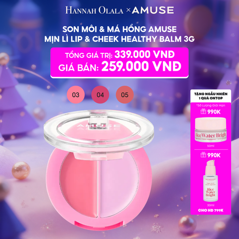  E20_DEAL 4: SON MÔI & MÁ HỒNG AMUSE MỊN LÌ LIP & CHEEK HEALTHY BALM 3G 