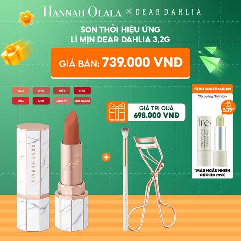  C85_DEAL 4: SON THỎI HIỆU ỨNG LÌ MỊN DEAR DAHLIA 3,2G 