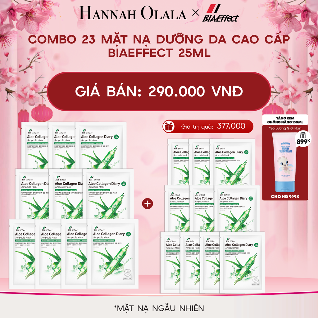  DEAL 1: COMBO 23 MẶT NẠ DƯỠNG DA CAO CẤP BIAEFFECT 25ML 