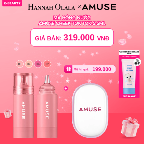  DEAL 4: MÁ HỒNG NƯỚC AMUSE CHEEK TOK TOK 5.5ML 