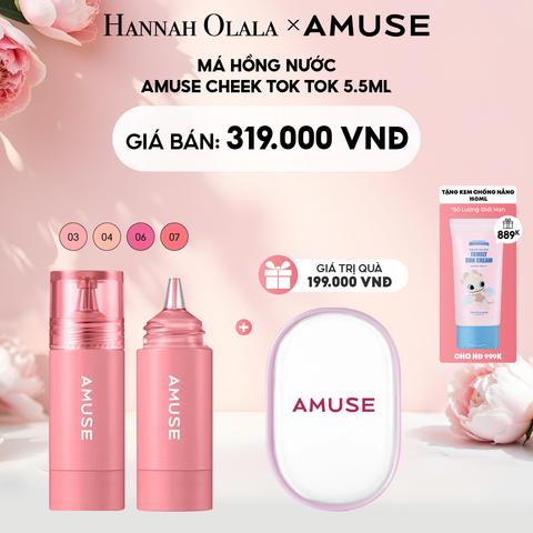  E989: DEAL 4: MÁ HỒNG NƯỚC AMUSE CHEEK TOK TOK 5.5ML 