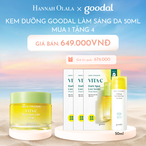  C350_DEAL 1: KEM DƯỠNG GOODAL LÀM SÁNG DA GREEN TANGERINE VITA C DARK SPOT CARE CREAM 50ML 