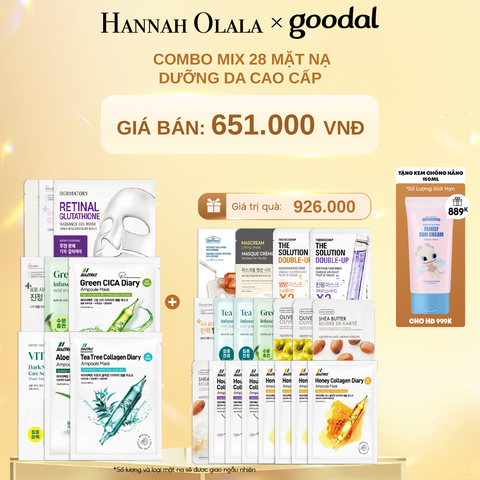 C1477_DEAL 4: COMBO MIX 28 MẶT NẠ DƯỠNG DA CAO CẤP 
