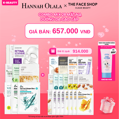  DEAL 3: COMBO MIX 28 MẶT NẠ DƯỠNG DA CAO CẤP 