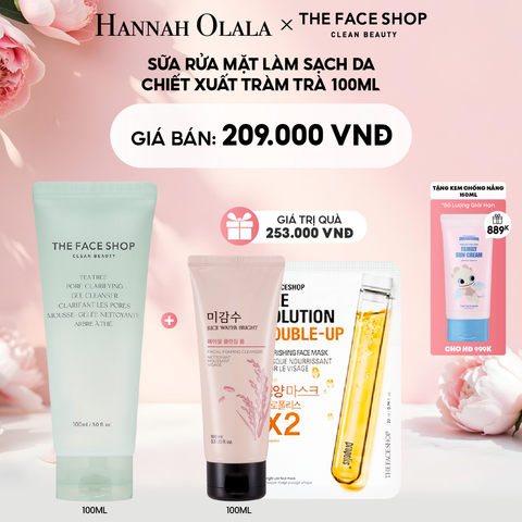  E739: DEAL 5: SỮA RỬA MẶT LÀM SẠCH DA CHIẾT XUẤT TRÀM TRÀ 100ML 