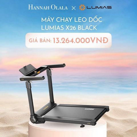  C607_DEAL 28: MÁY CHẠY LEO DỐC LUMIAS X26 BLACK 