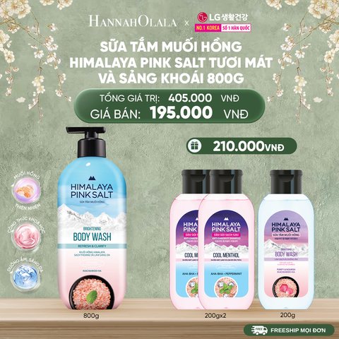  DEAL 30: SỮA TẮM MUỐI HỒNG HIMALAYA PINK SALT 800G 