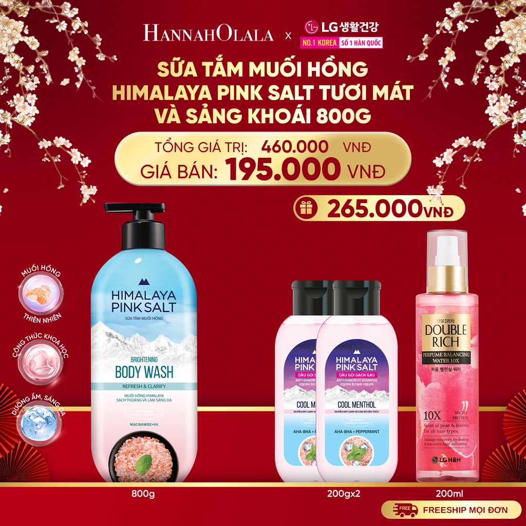  A1374_DEAL 30: SỮA TẮM MUỐI HỒNG HIMALAYA PINK SALT TƯƠI MÁT VÀ SẢNG KHOÁI 800G 