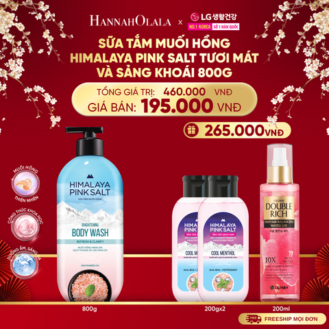  A1374_DEAL 30: SỮA TẮM MUỐI HỒNG HIMALAYA PINK SALT TƯƠI MÁT VÀ SẢNG KHOÁI 800G 