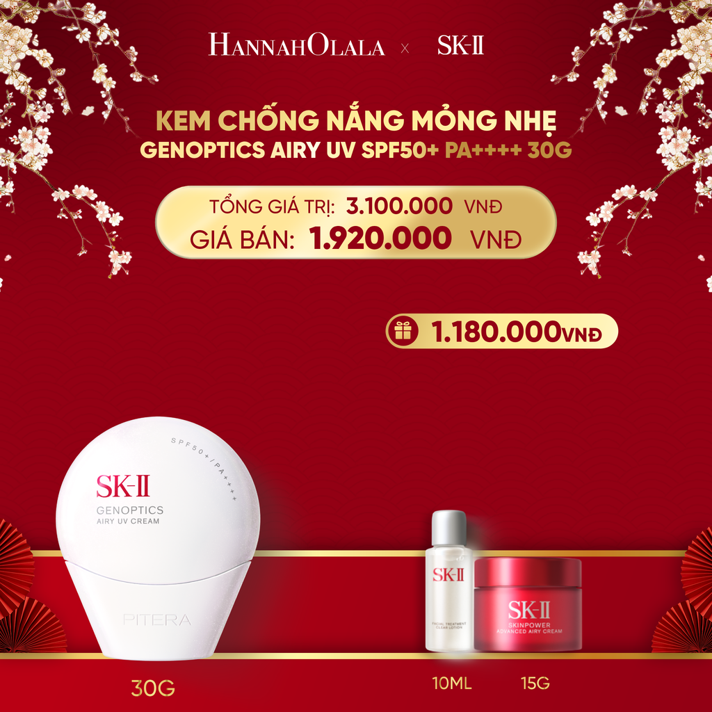  DEAL 12: KEM CHỐNG NẮNG MỎNG NHẸ AIRY UV 30G 