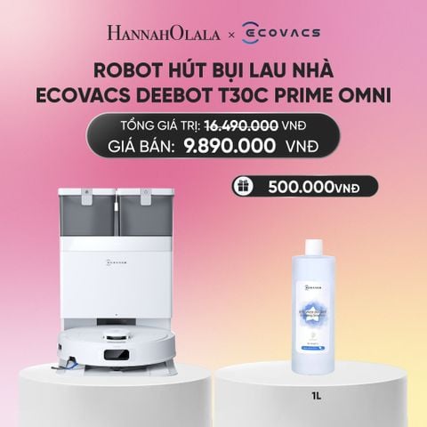  DEAL 3 (NEW): ROBOT HÚT BỤI LAU NHÀ ECOVACS DEEBOT T30C PRIME OMNI_A1696 