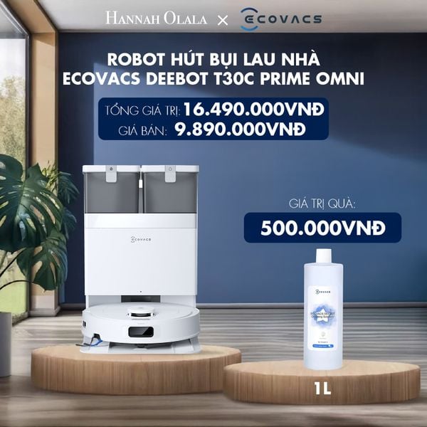  [FLASHSALE] ROBOT HÚT BỤI LAU NHÀ ECOVACS DEEBOT T30C PRIME OMNI (NEW) - DEAL 4 - H151 