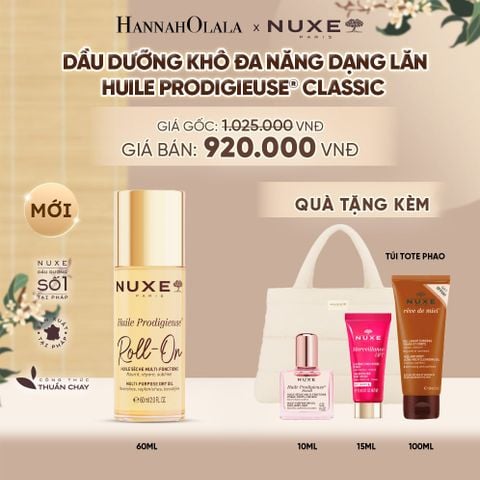  DẦU DƯỠNG KHÔ ĐA NĂNG DẠNG LĂN NUXE HUILE PRODIGIEUSE® ROLL-ON 60ML (CHỌN HƯƠNG) - A5062 