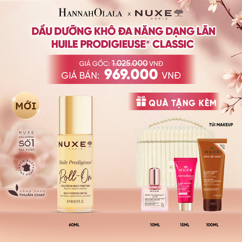  DẦU DƯỠNG KHÔ ĐA NĂNG DẠNG LĂN NUXE HUILE PRODIGIEUSE® ROLL-ON 60ML (CHỌN HƯƠNG) - A1899 