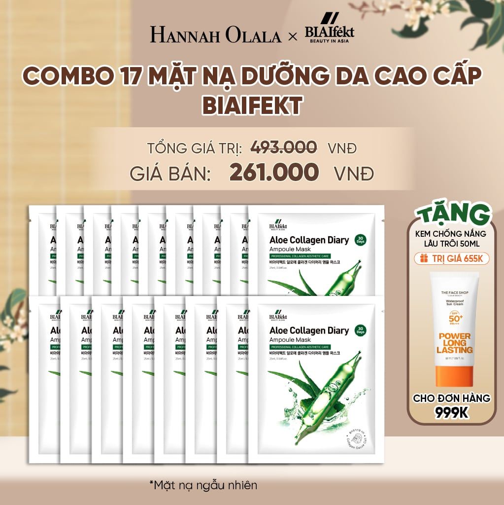  COMBO 17 MẶT NẠ DƯỠNG DA CAO CẤP BIAIFEKT 25ML - A2028 