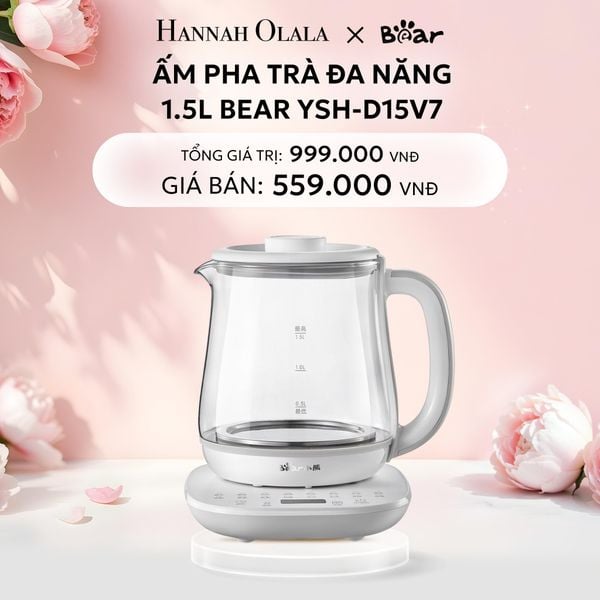  E37: DEAL 13: ẤM PHA TRÀ ĐA NĂNG 1.5L BEAR YSH-D15V7 