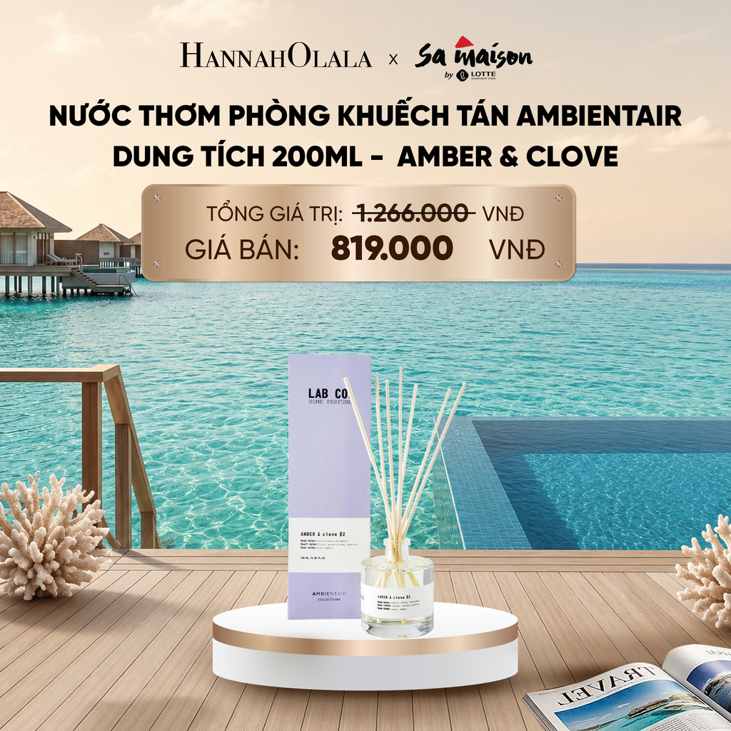  NƯỚC THƠM PHÒNG KHUẾCH TÁN AMBIENTAIR, DUNG TÍCH 200ML - DEAL 3_ D2079 