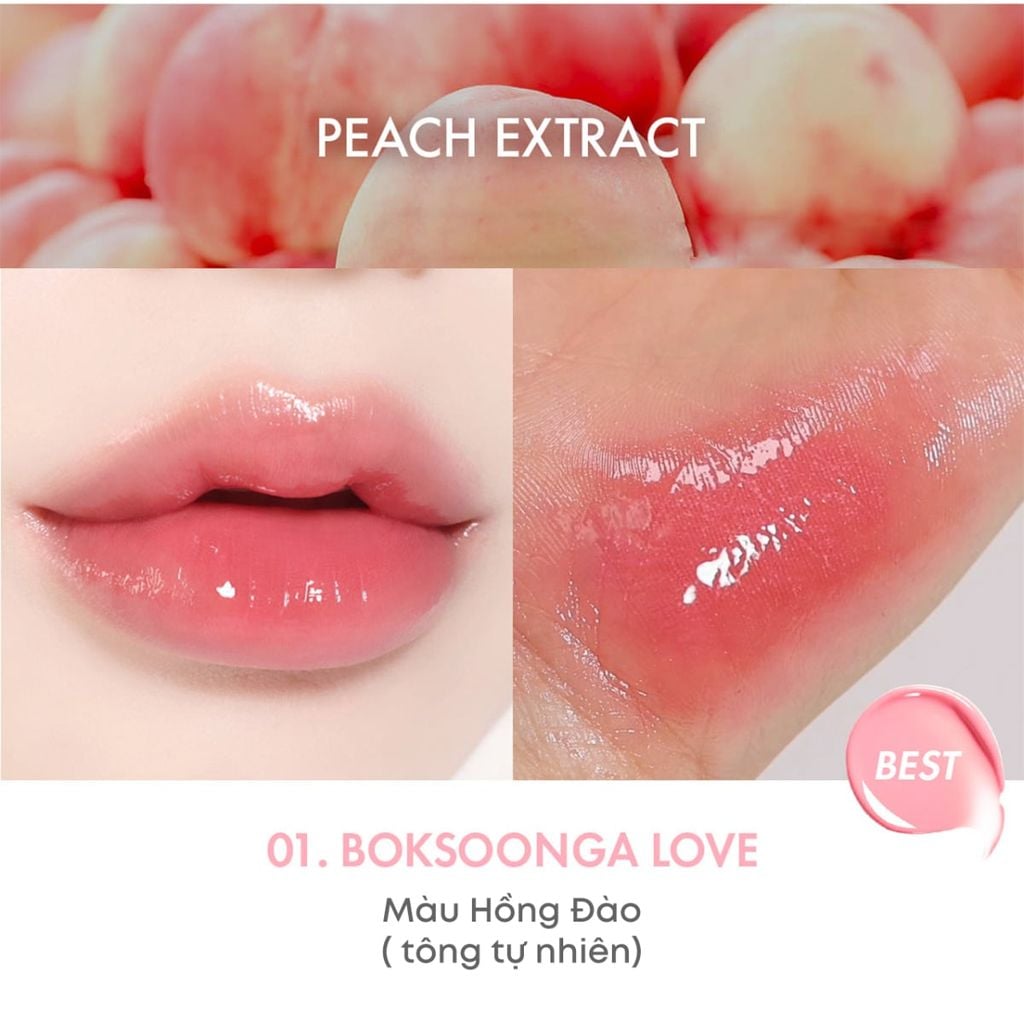  SON DƯỠNG BÓNG THUẦN CHAY AMUSE BEBE TINT 3.8G 