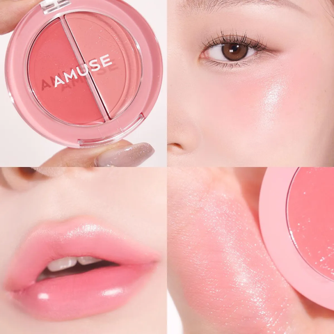  A793_DEAL 4: SON MÔI & MÁ HỒNG AMUSE MỊN LÌ LIP & CHEEK HEALTHY BALM 3G 