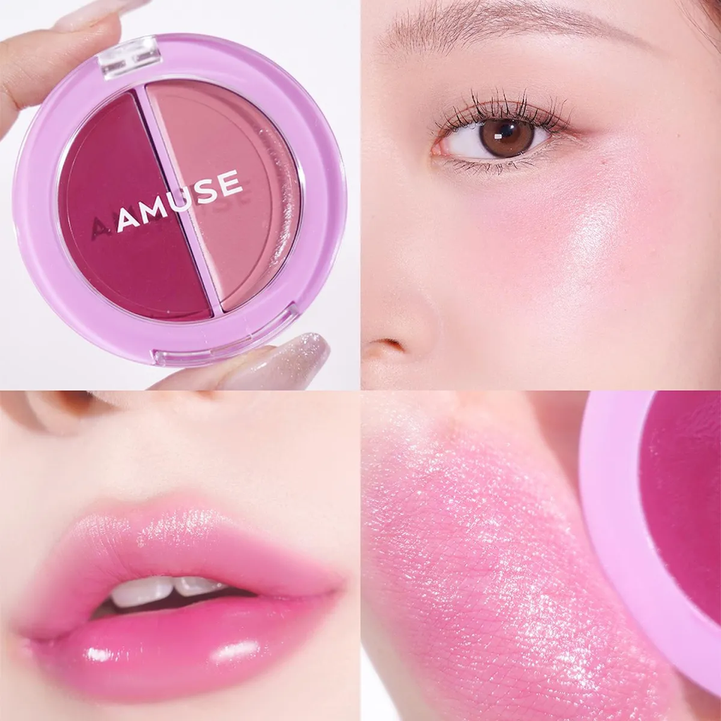  A793_DEAL 4: SON MÔI & MÁ HỒNG AMUSE MỊN LÌ LIP & CHEEK HEALTHY BALM 3G 