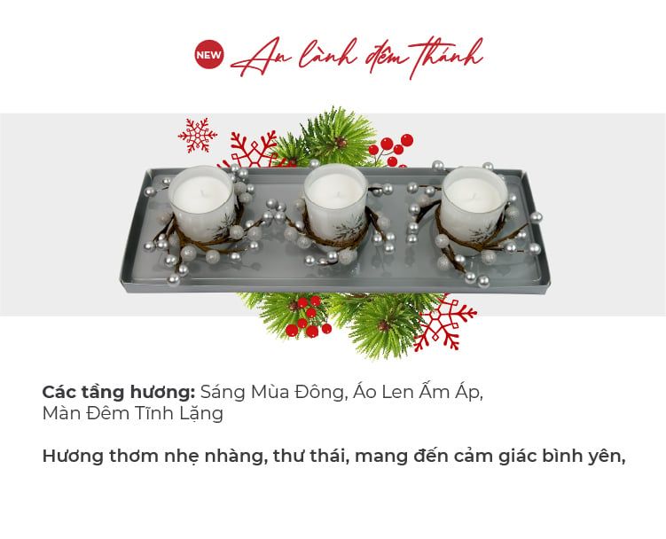  DEAL 8: MUA COMBO 2 SET NẾN GIÁNG SINH ZENME 