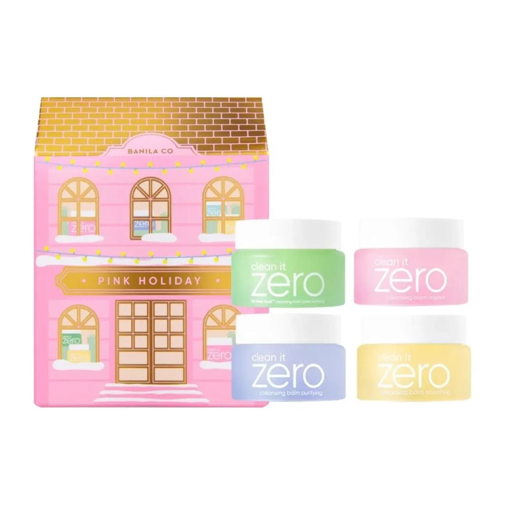  DEAL 2: [PHIÊN BẢN PINK WONDERLAND] BỘ SÁP TẨY TRANG BANILA CO CLEAN IT ZERO (7ML*4 +15ML +2EA) 