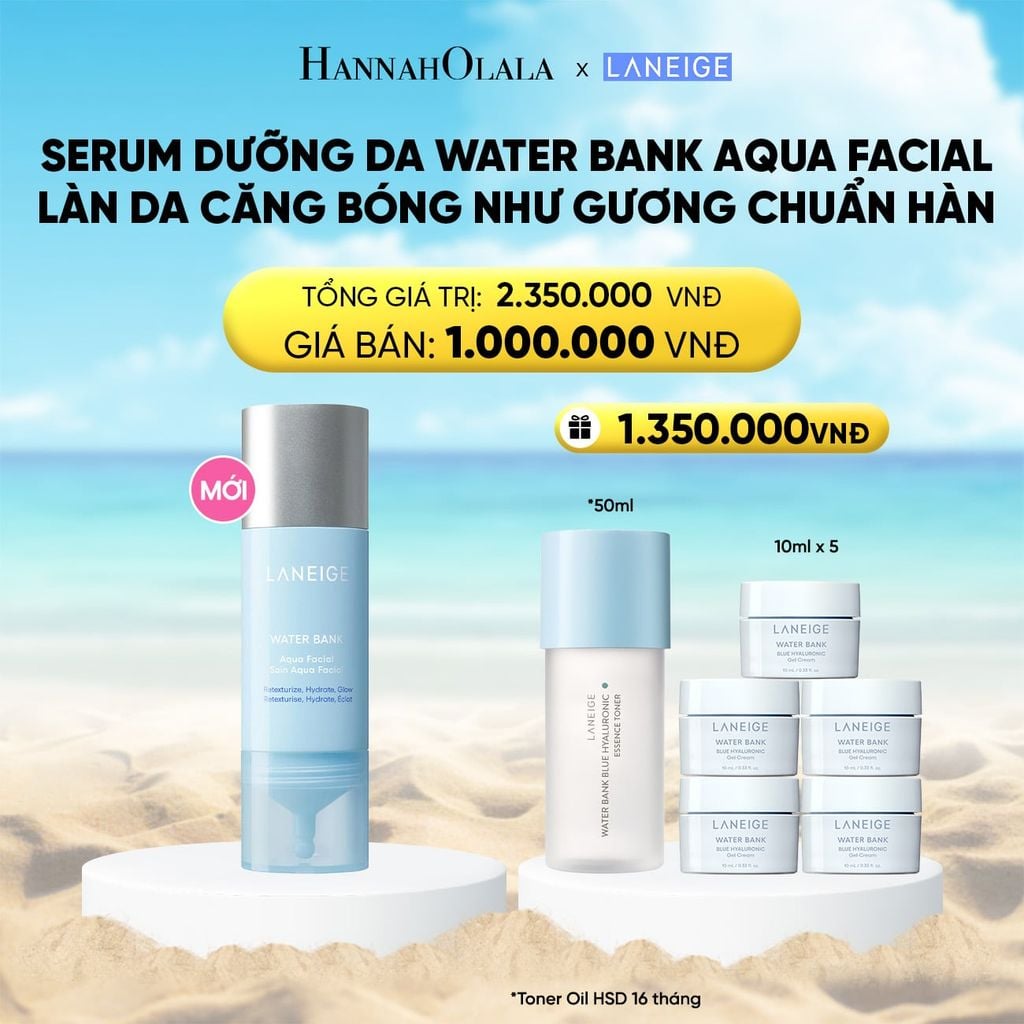  MỚI - LANEIGE WATER BANK AQUA FACIAL 30 ML 