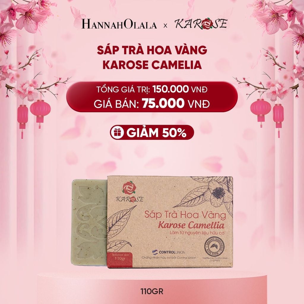  DEAL 10: SÁP TRÀ HOA VÀNG KAROSE CAMELIA 110GR 