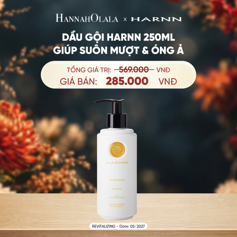  [SALE CẬN DATE] DẦU GỘI HARNN 250ML GIÚP SUÔN MƯỢT & ÓNG Ả TÓC - A4096 