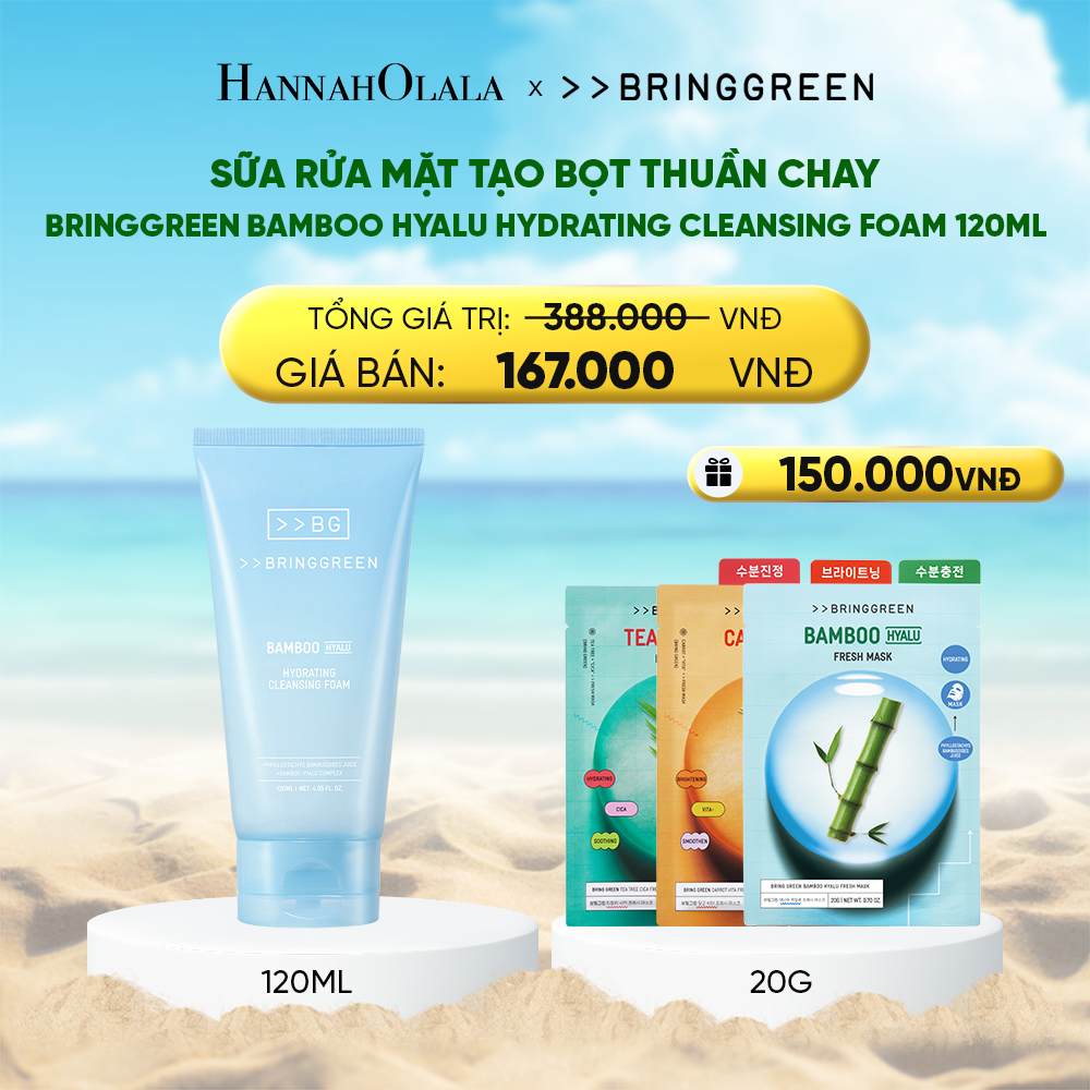  DEAL 11: SỮA RỬA MẶT BAMBOO HYALU HYDRATING CLEANSING FOAM 120ML 