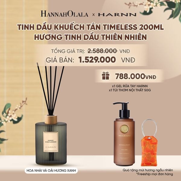  [HARNN NEW COLLECTION] TINH DẦU KHUẾCH TÁN TIMELESS 200ML HƯƠNG TINH DẦU THIÊN NHIÊN NÂNG TẦM KHÔNG GIAN SỐNG - A2359 